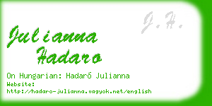 julianna hadaro business card