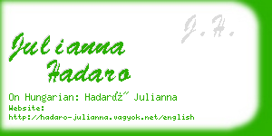 julianna hadaro business card